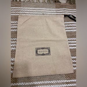 Authentic, brand new, Gucci dust bag 15.5x13